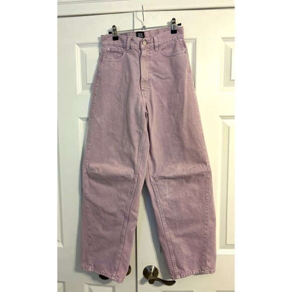 BDG Urban Outfitters Pants Women's Size 25 High Rise Extreme Baggy Lavender - Picture 12 of 13